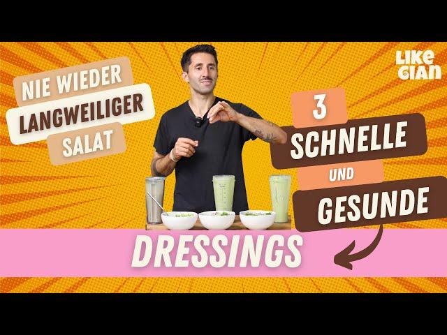 3 Salat Dressings die alles verändern werden!