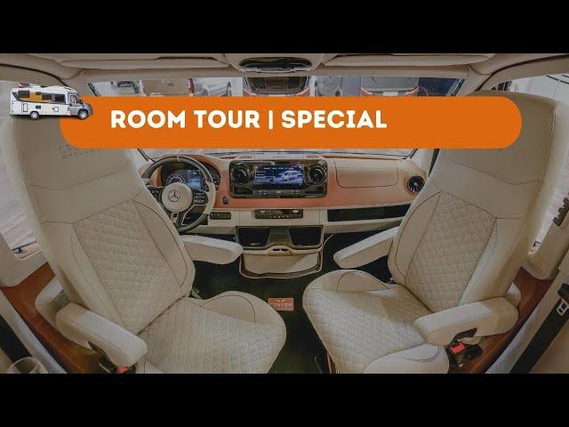 Room tour | caravan life in Germany  | Mercedes Benz Grand Canyon | Wohnmobilcenter