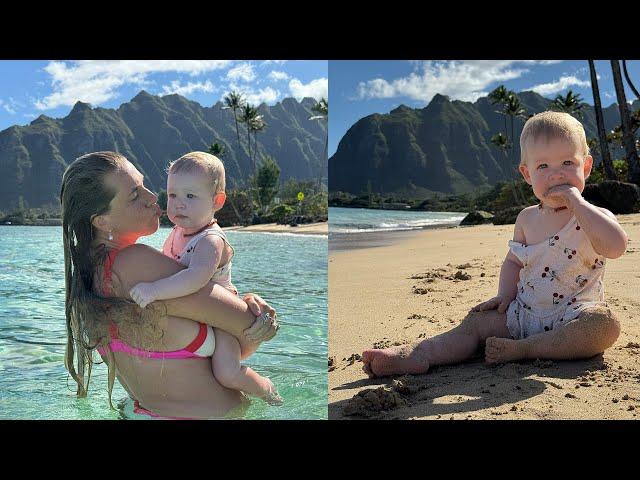 The BEST beach for babies on O'ahu (Hawaii VLOG)