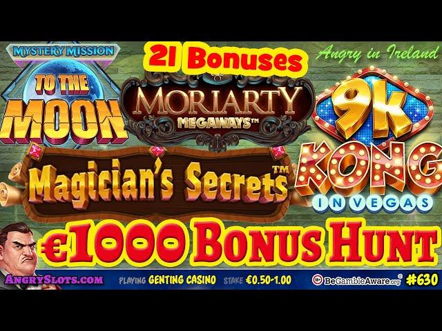 €1000 SLOTS BONUS HUNT - 21 bonuses - Retro Tapes, Sugar Rush, Saint Nicked & more.