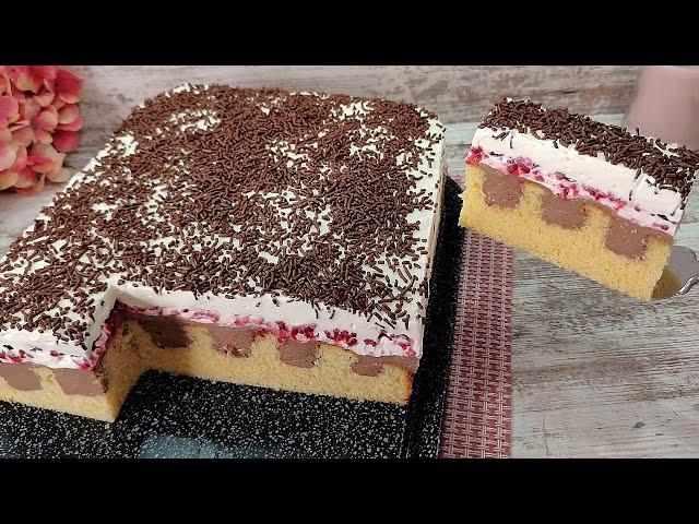 Delicious homemade "PIANO" cake! Very tender and juicy! Melts in mouth! Without gelatin!