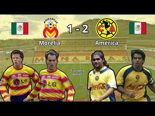 Morelia 1 - 2 América | Copa Libertadores 2002 | Cuartos de final (Ida) | Resumen completo.