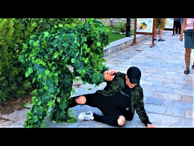 This Man FELL on Ground!! Good Reactions! Bushman Prank