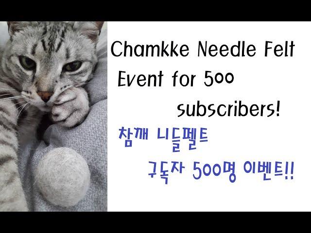 Chamkke Needle Felt! - Event for 500 subscribers!