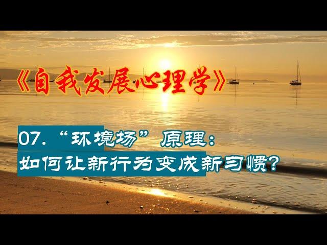 自我发展心理学|07.“环境场”原理：如何让新行为变成新习惯？