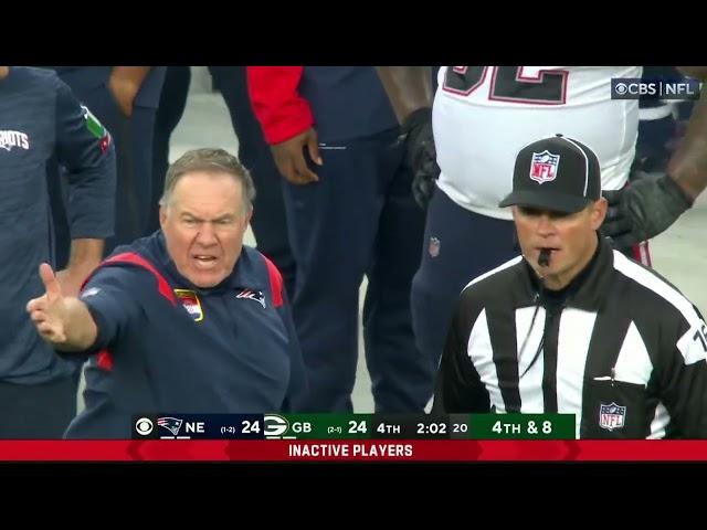 Romeo Doubs DROPS perfect throw from Aaron Rodgers & Bill Belichick is furious