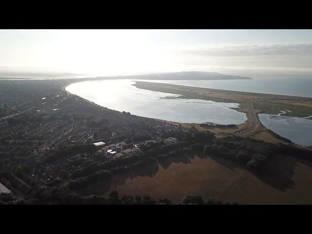 Early morning Mavic Pro drone flight over drought Raheny-Clontarf, Dublin, Ireland 19.07.2018