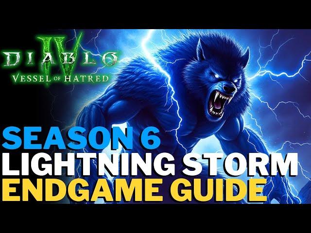 Diablo 4 - Lightning Storm Endgame Build Guide! S Tier Farming Build // Season 6