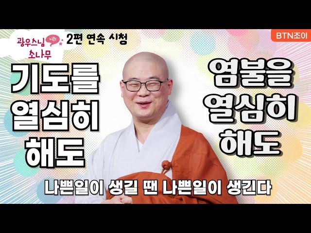 기도와 염불을 열심히 해도 나쁜일이 생긴다ㅣ광우스님의 소나무 2편 모아보기