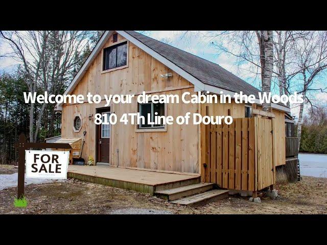 For Sale. Off-Grid Cabin in the Woods, close to Peterborough, Ontario. Your perfect get away.