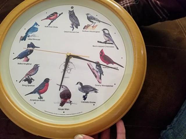 national audubon society birdsong clock