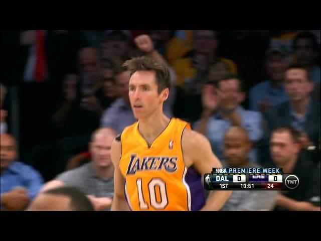 Steve Nash`s First Basket as a Laker