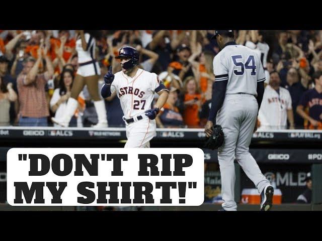 Astros Cheating in 2019 ALCS? "Don't Rip My Shirt!" - José Altuve