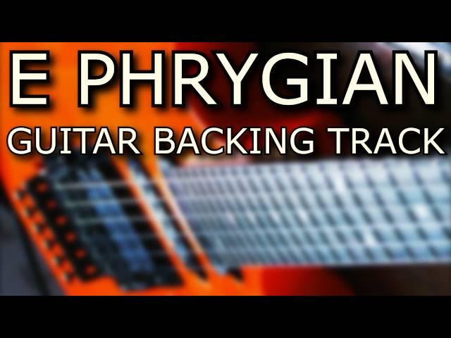 E Phrygian Guitar Backing Track // Metal