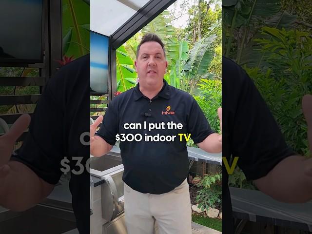  Can I put the $300 indoor TV on the outside of my house? #tv #smarthome #shorts