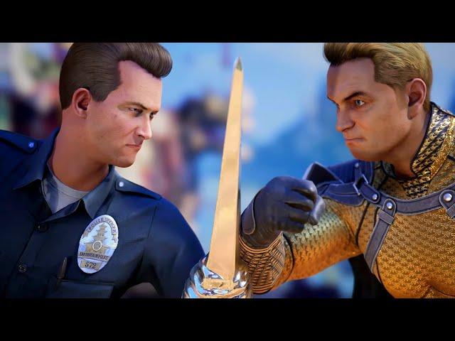 MK1 - T-1000 vs. Homelander All Intro Dialogues