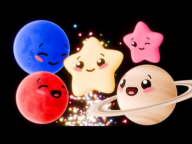 Magical Space Adventure  Dancing Planets, Rockets, Stars Baby Sensory Visual Stimulation