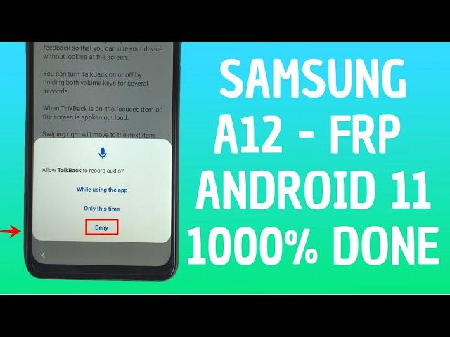 Finally Done - Samsung A12 Frp Bypass Android 11 2022 - No Need Browser Open [Full Tutorial]