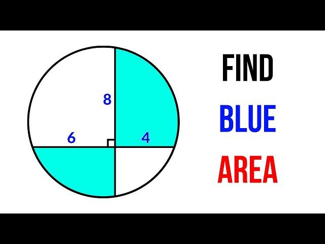Japanese Math Olympiad Geometry Problem | Find the shaded area in the circle