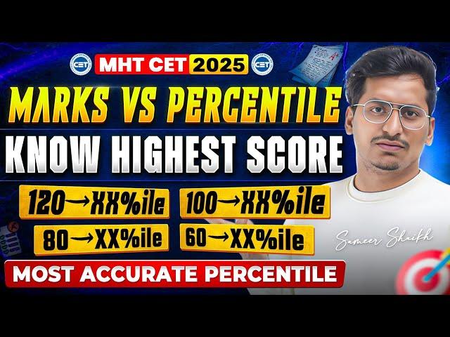 MHT CET 2025 MARKS VS PERCENTILE|Know the Highest Score of Each Shift|Hardest Shift ? #mhtcet2025