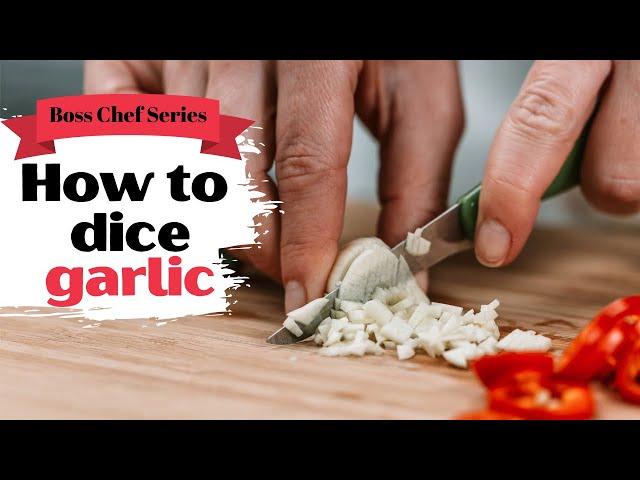 How to dice garlic like a BOSS CHEF