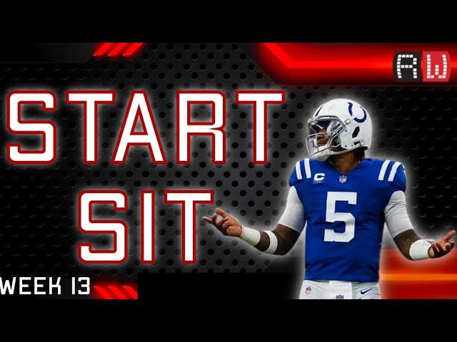 WEEK 13 Start/Sit Show! | 2024 Fantasy Football Advice