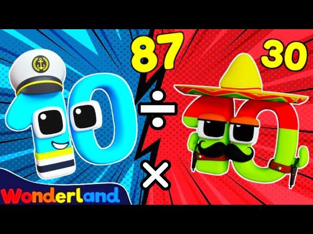 Wonderland Number: Counting with fast movements, division, multiplication, subtraction | BIG NUMBERS