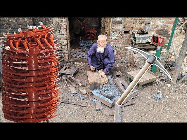 How This Old Man Is Making Pickaxe In a Small Workshop