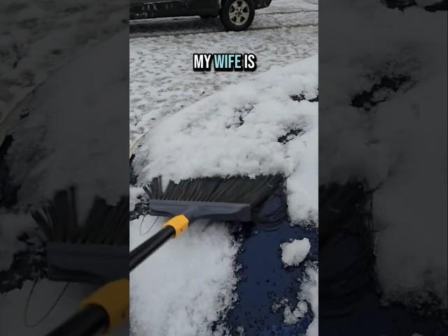 Use The Wife's Car To Clean Off Mine 