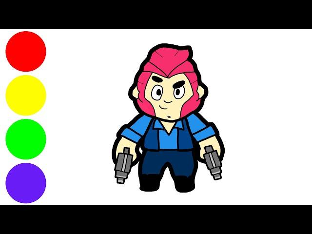 Как нарисовать КОЛЬТА из БРАВЛ СТАРС — рисуем Brawl Stars