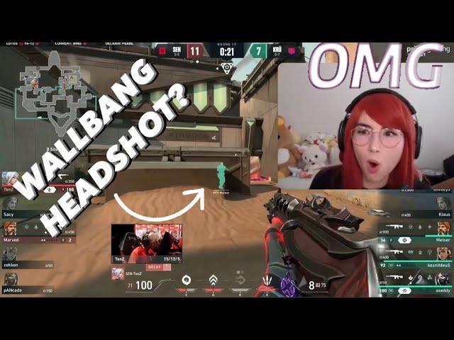 Kyedae reacts to Tenz’s Crispy Wallbang Headshot! SEN VS KRU