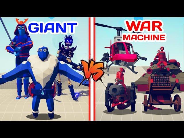 GIANT TEAM VS WAR MACHINE TEAM | TABS - Totally Accurate Battle Simulator