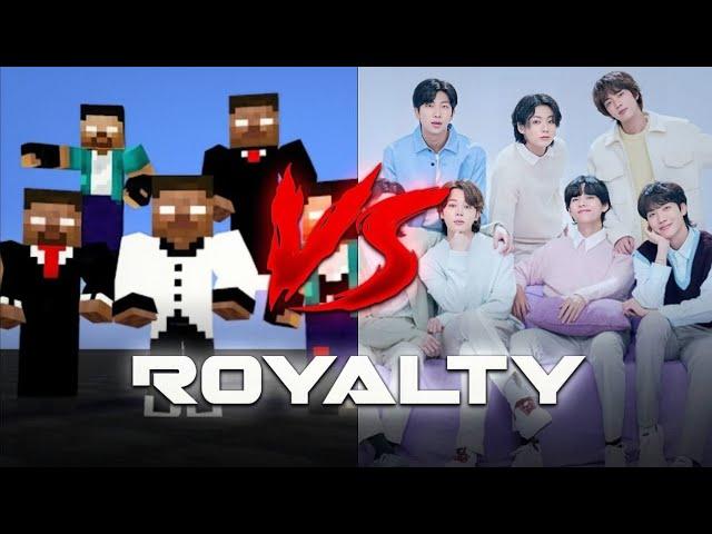 Herobrine Brothers Vs BTS | Herobrine Brothers × Royality  [ Royality Edit ] #zakiexdgaming #bts