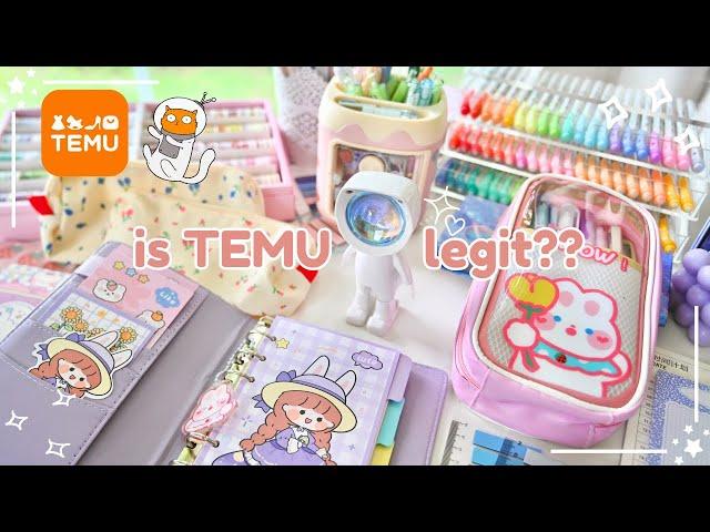 Testing viral aesthetic TEMU stationery **TEMU is a scam??**