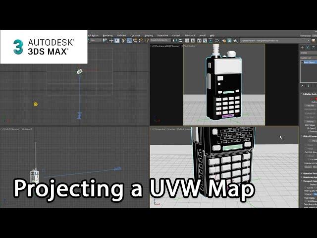 Product Visualization in 3ds Max: Projecting a UVW Map – Lesson 9 / 15