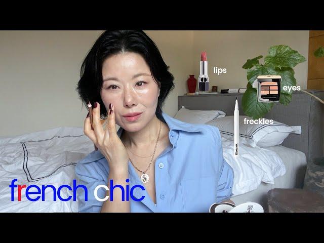 GRWM] 프렌치 시크 분위기 쉽게 내는 법️ 디올 로지빛 혈색 립 | 샤넬 촉촉 프라이머 | 여름 셔츠와 함께