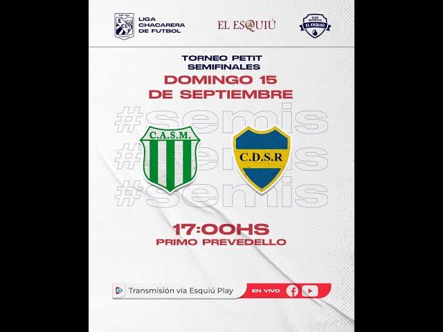 VIVO| LIGA CHACARERA: SAN MARTÍN vs SOCIAL ROJAS -SEMIFINALES- Torneo PETIT