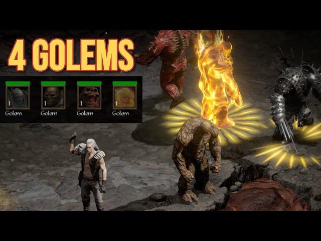 4 Golems at the same time?? | D2R Reimagined mod