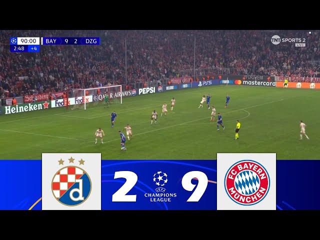 GNK Dinamo Zagreb protiv FC Bayern München [2-9] | UEFA Liga prvaka 24/25 | Vrhunci utakmice!