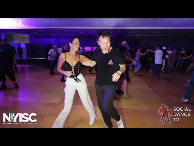 Sylvia & Shawn Wang - Salsa social dancing | New York International Salsa Congress 2023