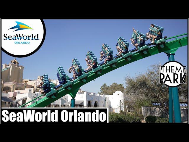 SeaWorld Orlando 2022 Tour and Overview | Epic 4K Tour Orlando Florida, Ice Breaker, Mako Kraken POV