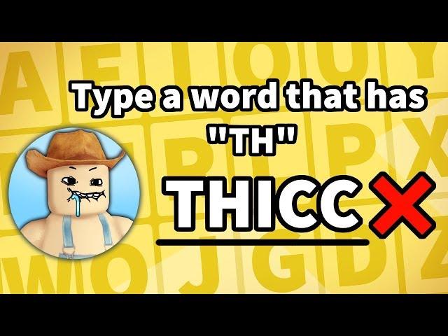 ROBLOX WORD BOMB