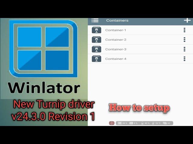 Winlator | New Turnip driver how to setup