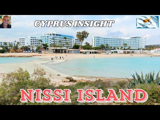 Nissi Island, Nissi Beach, Ayia Napa Cyprus - Walking the Causeway.
