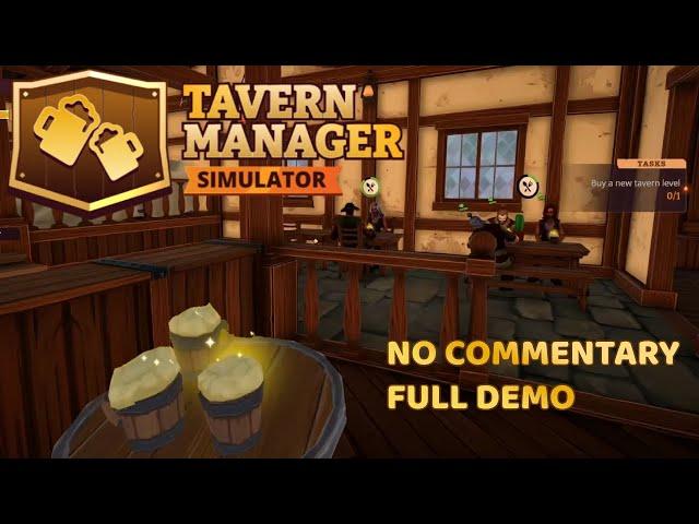 Tavern Manager Simulator Full Demo No Commentary Gameplay