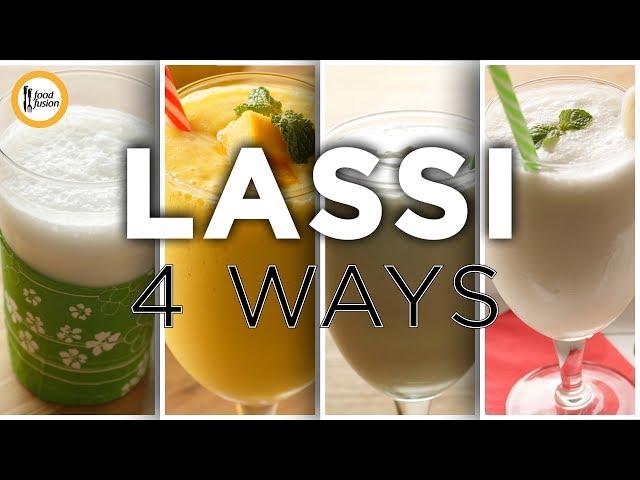 Lassi 4 ways Recipes by Food Fusion