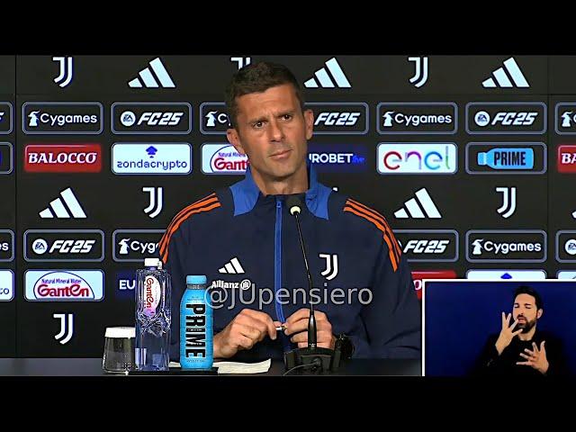 Conferenza stampa THIAGO MOTTA pre Juve-Napoli: "Gatti ok, su questi foglietti, Conte e De Rossi..."