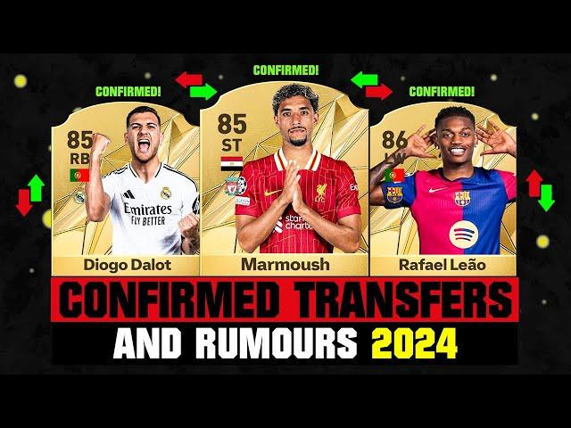 FIFA 25 | NEW CONFIRMED TRANSFERS & RUMOURS!  ft. Marmoush, Diogo Dalot, Rafael Leao... etc