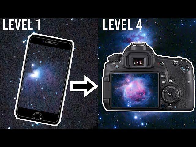 4 Levels of ORION NEBULA - Beginner to Advanced Astrophotography