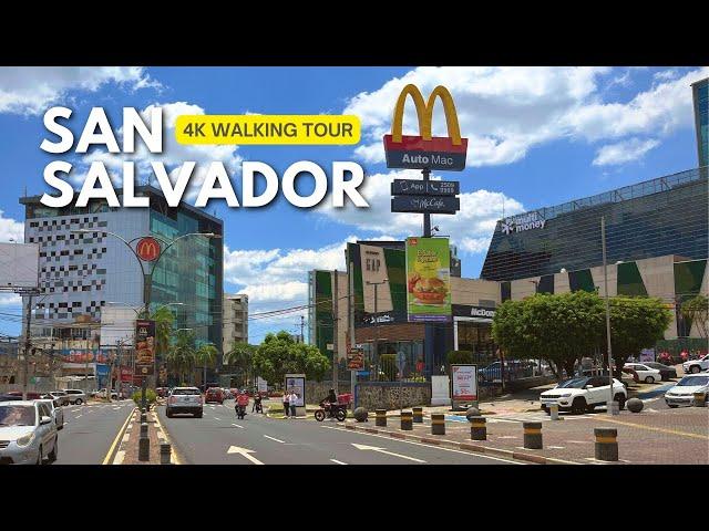 San Salvador, El Salvador  - Zona Rosa - 4K Walking Tour